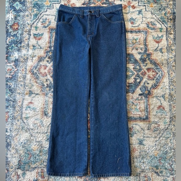 Vintage 1970s Blue Jeans Size 31 - Picture 2 of 7